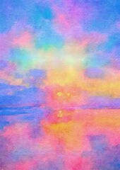 Abstract Watercolor Illustration Art