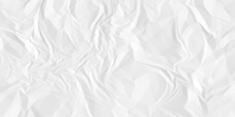 White crumpled paper texture. White wrinkled paper texture. White paper texture. White crumpled and top view textures can be used for background of text or any contents.