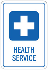 Obraz premium Health service sign