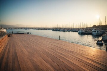 Fototapeta premium marina at sunset
