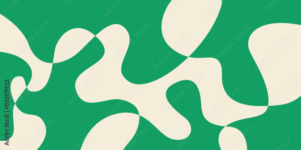 Aufkleber abstract horizontal background with colorful waves. trendy vector illustration in style retro 60s, 7