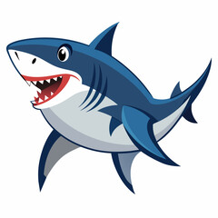 Fototapeta premium Shark vector art illustration (20)