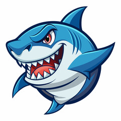 Obraz premium Shark vector art illustration (23)