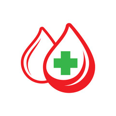 charity logo design caring for blood donors