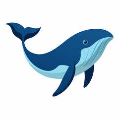 Whale vector clipart art illustration (10)