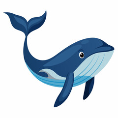 Obraz premium Whale vector clipart art illustration (13)