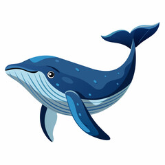 Whale vector clipart art illustration (17)