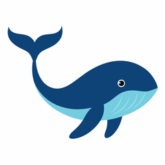 Whale vector clipart art illustration (20)