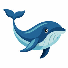 Whale vector clipart art illustration (22)
