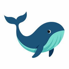 Whale vector clipart art illustration (21)