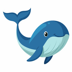 Obraz premium Whale vector clipart art illustration (37)