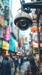 A photo of a security camera.