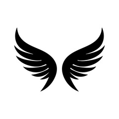 angel feather wings simple design Vector illustration