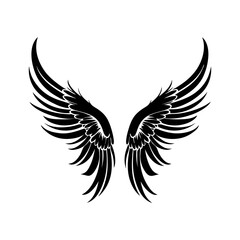 angel feather wings simple design Vector illustration