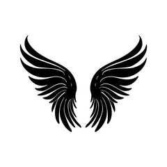 angel feather wings simple design Vector illustration