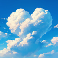 Hearth shaped cloud vector style