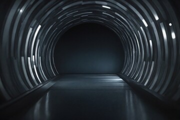 Naklejka premium light tunnel in the tunnel