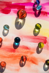 colorful marbles