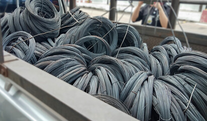 steel binding wire for reinforce steel at construction site