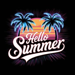  Hello summer.  Design. Neon.
