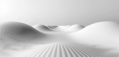 black and white abstract background. desert. flat hills of white color. place for text