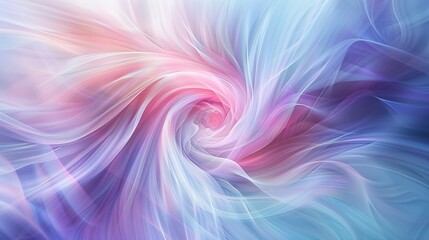 Fototapeta premium An abstract photograph showcasing the fusion of pastel hues in a dreamlike swirl, offering a serene and inviting palette for various creative purposes