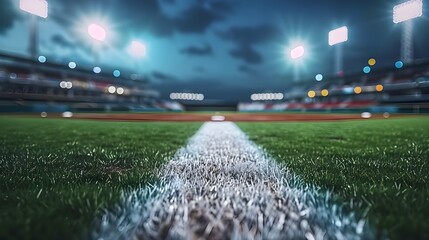 Baseball field stadium sport concept, Baseball field, stadium, sport concept, digital illustration 