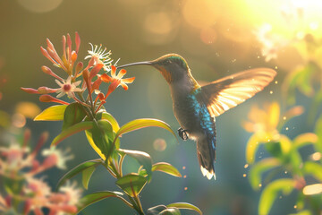 Fototapeta premium A close-up shot of an owl's sharp talons and silent wings, highlighting its adaptations for hunting.
