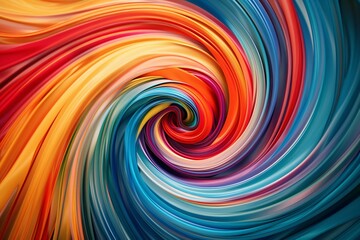 Dynamic swirls of color symbolizing the spirit of competition.