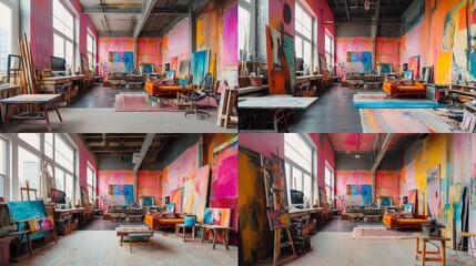 Fototapeta premium Avant-Garde Art Studio