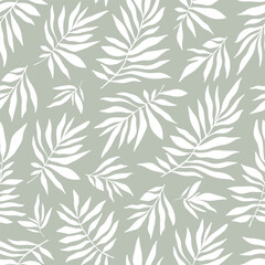 Seamless pattern with hand drawn branches.