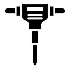 Hydraulic Breaker glyph icon