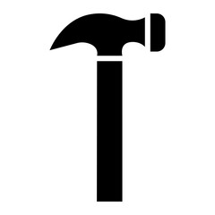 Hammer glyph icon