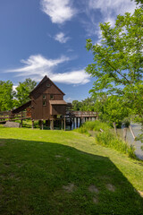 Water wheel mill and open-air museum in Jelka, Slovakia