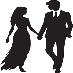 Beautiful couple vector svg design