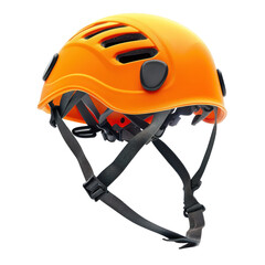 A climbing helmet, transparent or isolated on a white background