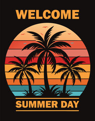 summer holiday background vector illustration 