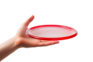 Grasping the Crimson Whirlwind. On a White or Clear Surface PNG Transparent Background.