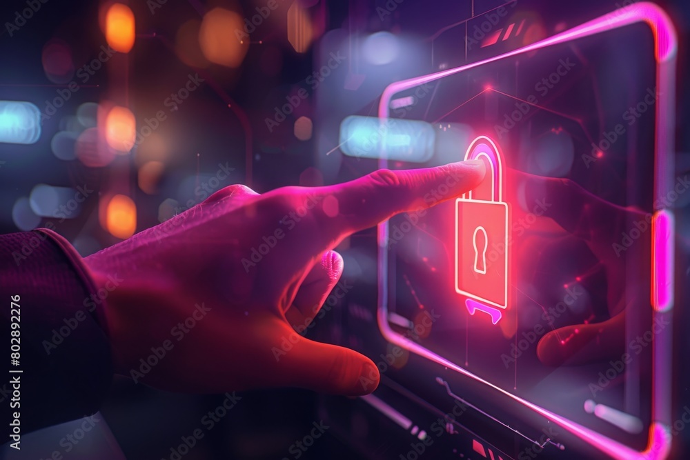 Poster future access to robust technology secures privacy, utilizes strong passwords on servers, and enhanc
