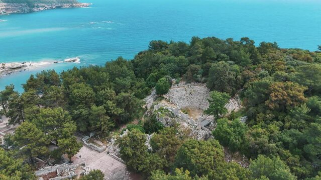 Phaselis or Faselis Was a Greek and Roman City on the Coast of Ancient Lycia. Its Ruins Are Located North of the Modern Town Tekirova in the Kemer District of Antalya Province in Turkey.