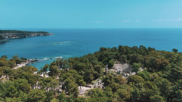 Phaselis or Faselis Was a Greek and Roman City on the Coast of Ancient Lycia. Its Ruins Are Located North of the Modern Town Tekirova in the Kemer District of Antalya Province in Turkey.