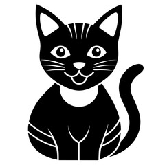 cat logo vector icon illustration art