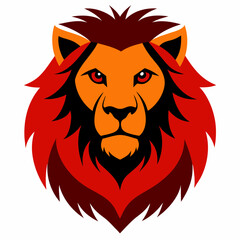 lion head mascot vector art