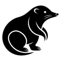 Mole silhouette vector illustration