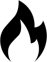 Fire icon . Flames symbols .