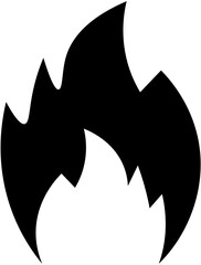 Fire icon . Flames symbols .