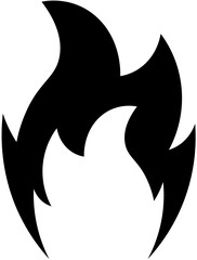Fire icon . Flames symbols .