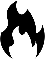 Fire icon . Flames symbols .