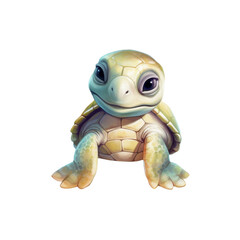 Obraz premium Turtle Isolated Detailed Watercolor Hand Drawn Painting Illustration