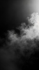 soft billowing smoke in monochrome shades creating a tranquil abstract scene